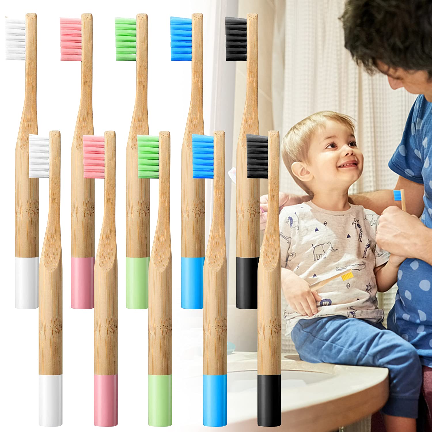 10/20 Pcs Kids Bamboo Toothbru - Bamboo Toothbrush Set incelemesi ve fiyatı