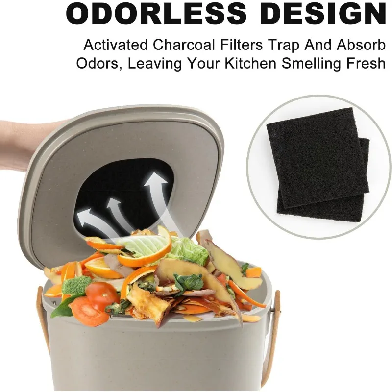 Compost Bin Kitchen, Counterto - Compost Bin Countertop incelemesi ve fiyatı