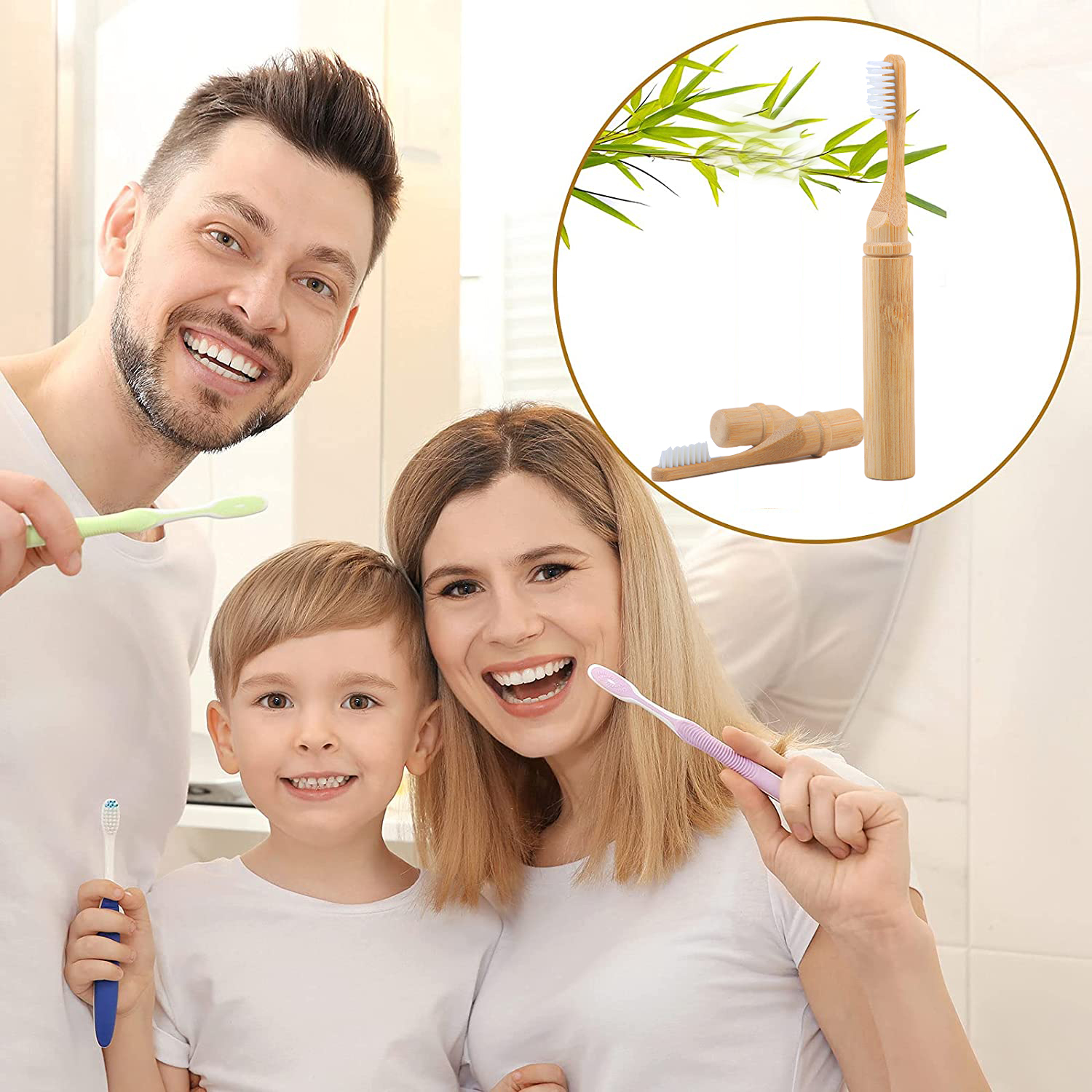 New  Bamboo Sleeve Toothbrush  - Bamboo Toothbrush Set incelemesi ve fiyatı