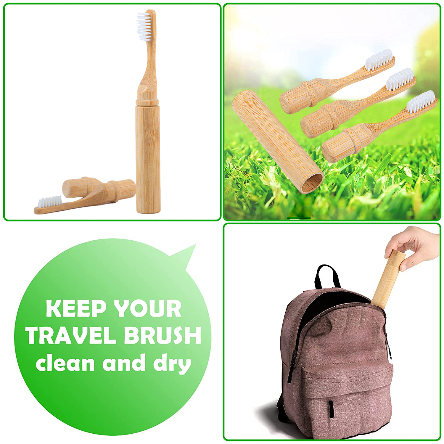 New  Bamboo Sleeve Toothbrush  - Bamboo Toothbrush Set incelemesi ve fiyatı
