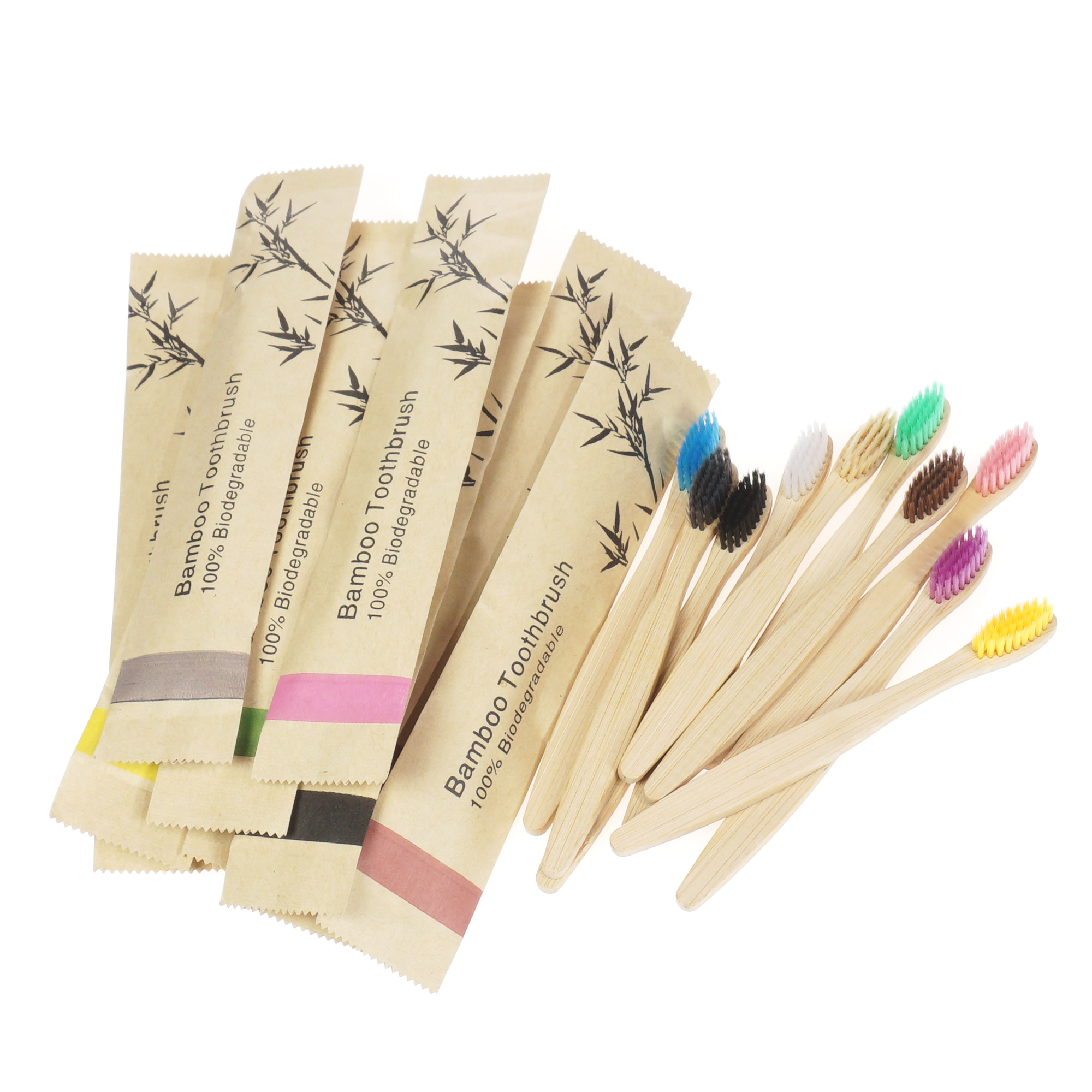 20Pcs Children's Colorful Toot - Bamboo Toothbrush Set incelemesi ve fiyatı