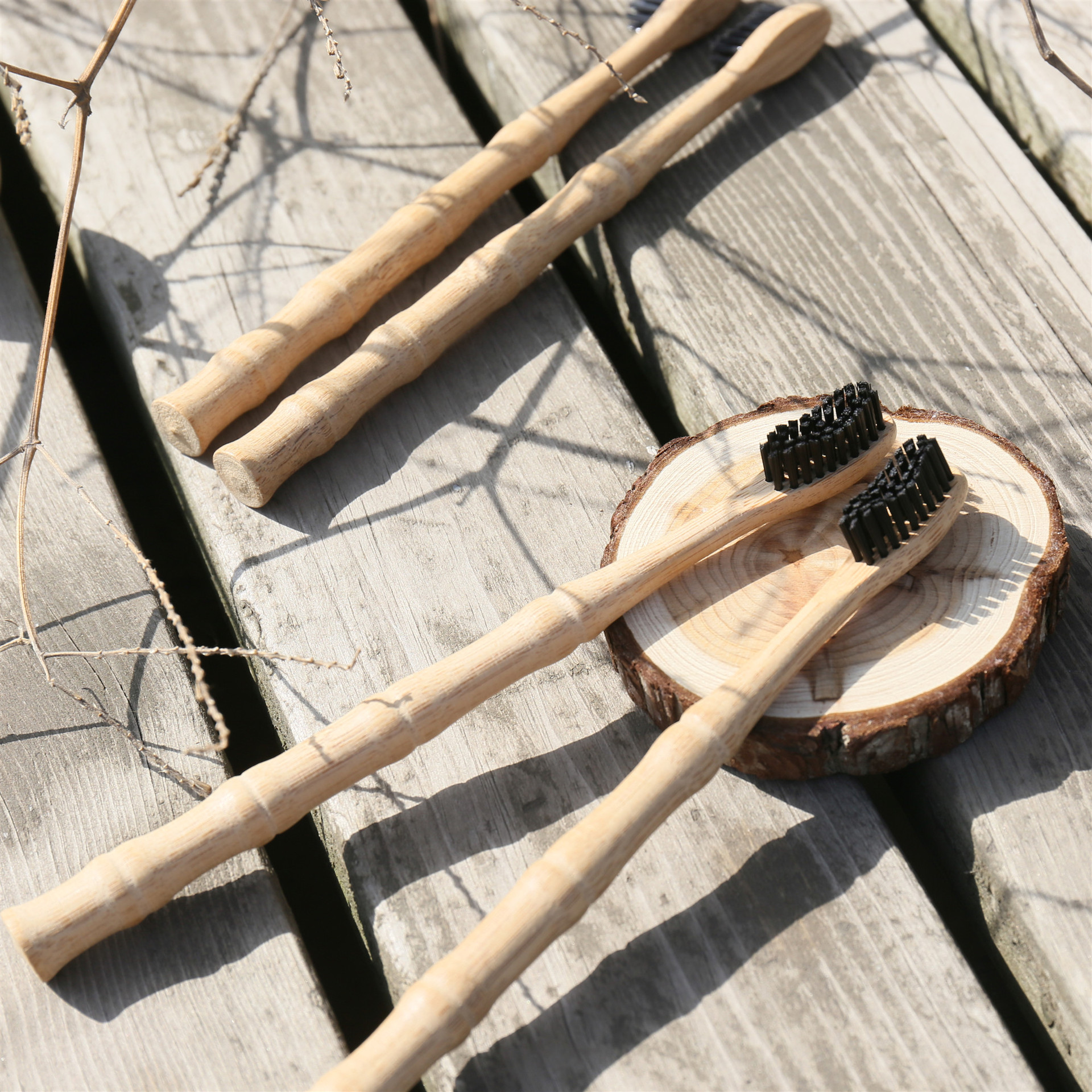 1/2/5 Pcs Natural Biodegradabl - Bamboo Toothbrush Set incelemesi ve fiyatı