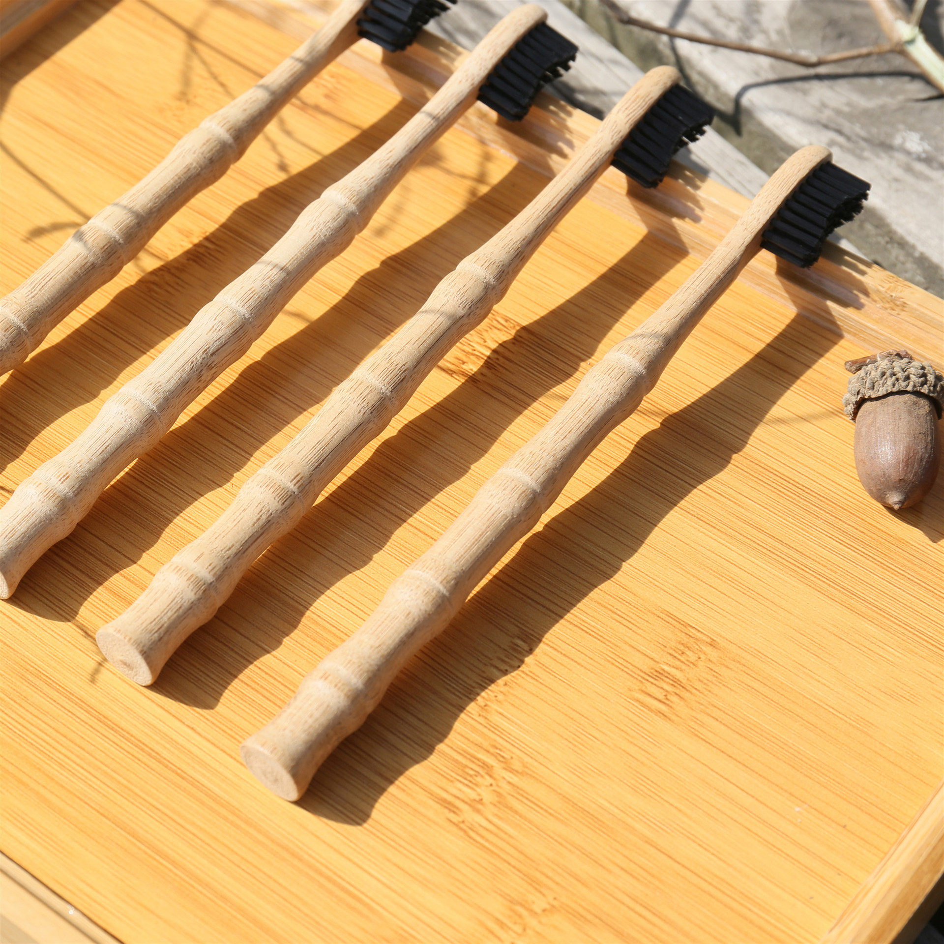 1/2/5 Pcs Natural Biodegradabl - Bamboo Toothbrush Set incelemesi ve fiyatı