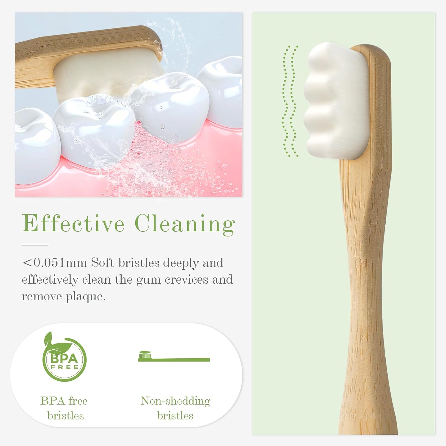 4 Pcs Micro-Nano Bamboo Toothb - Bamboo Toothbrush Set incelemesi ve fiyatı